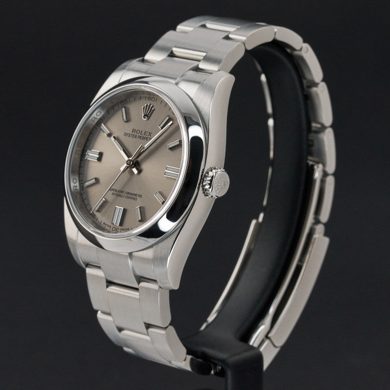 Rolex Oyster Perpetual Métal Gris Quartz