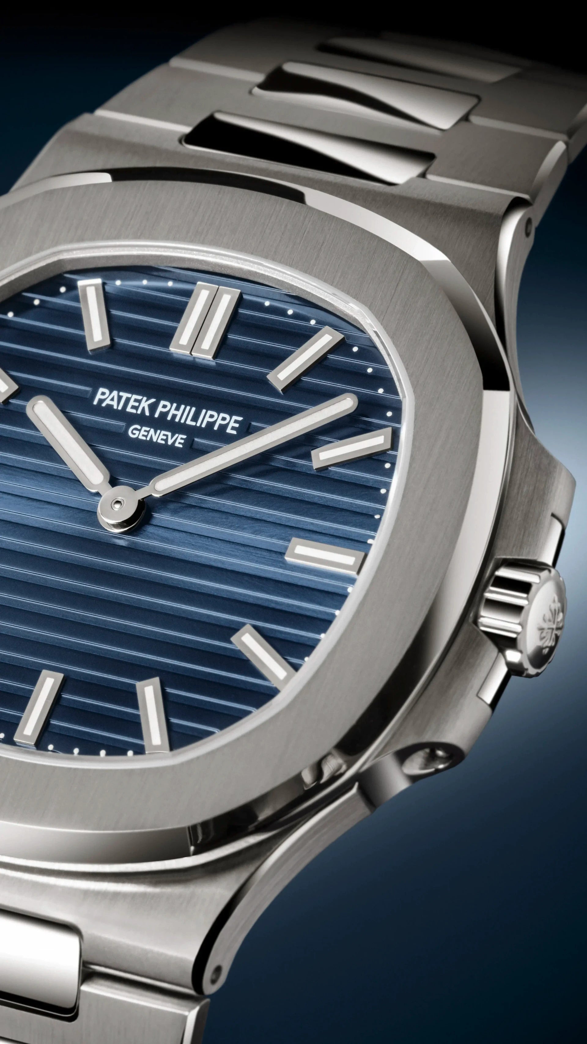 Patek Philippe Silver Blue Dial