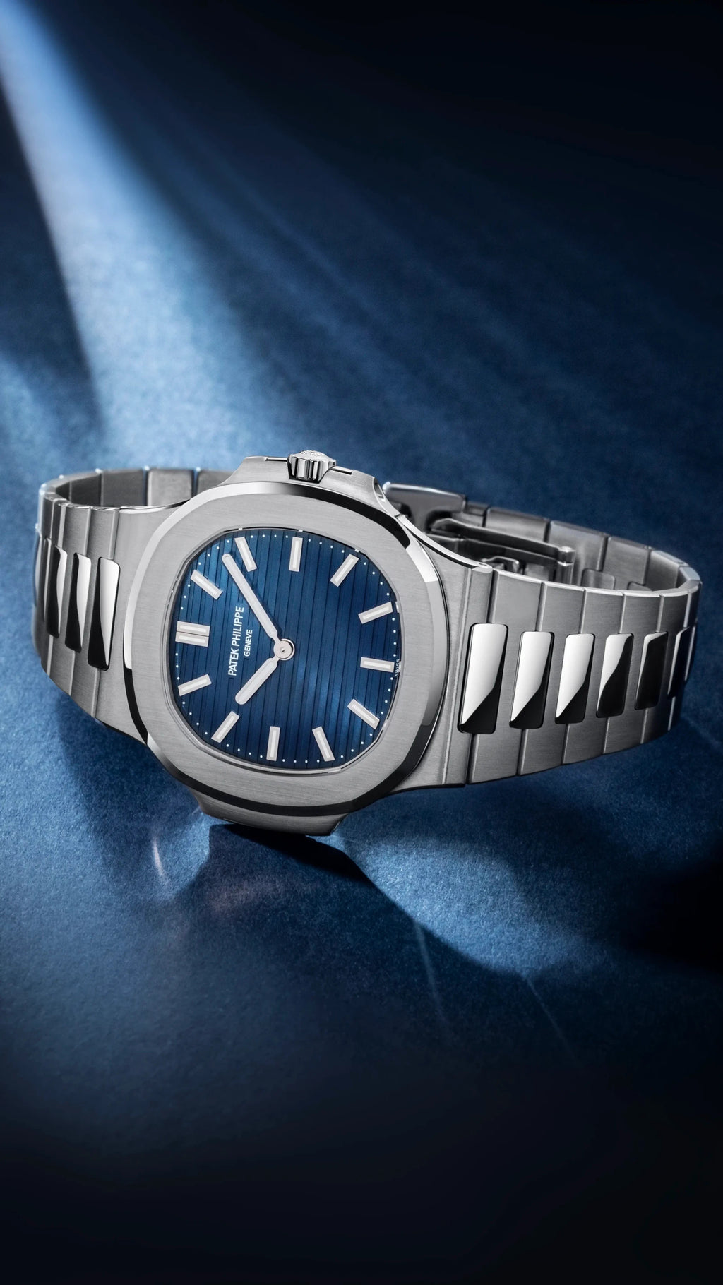 Patek Philippe Silver Blue Dial