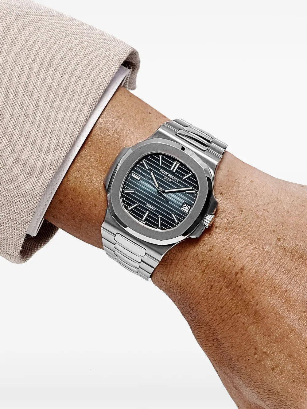 Patek Philippe Silver Blue Dial