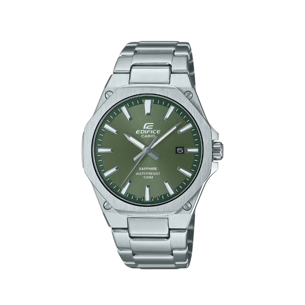 Casio Edifice Stainless Steel Vert Dial Quartz 100M