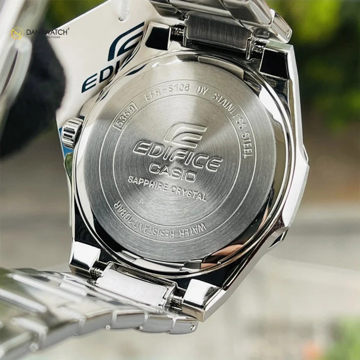 Casio Edifice Stainless Steel Black Dial Quartz 100M