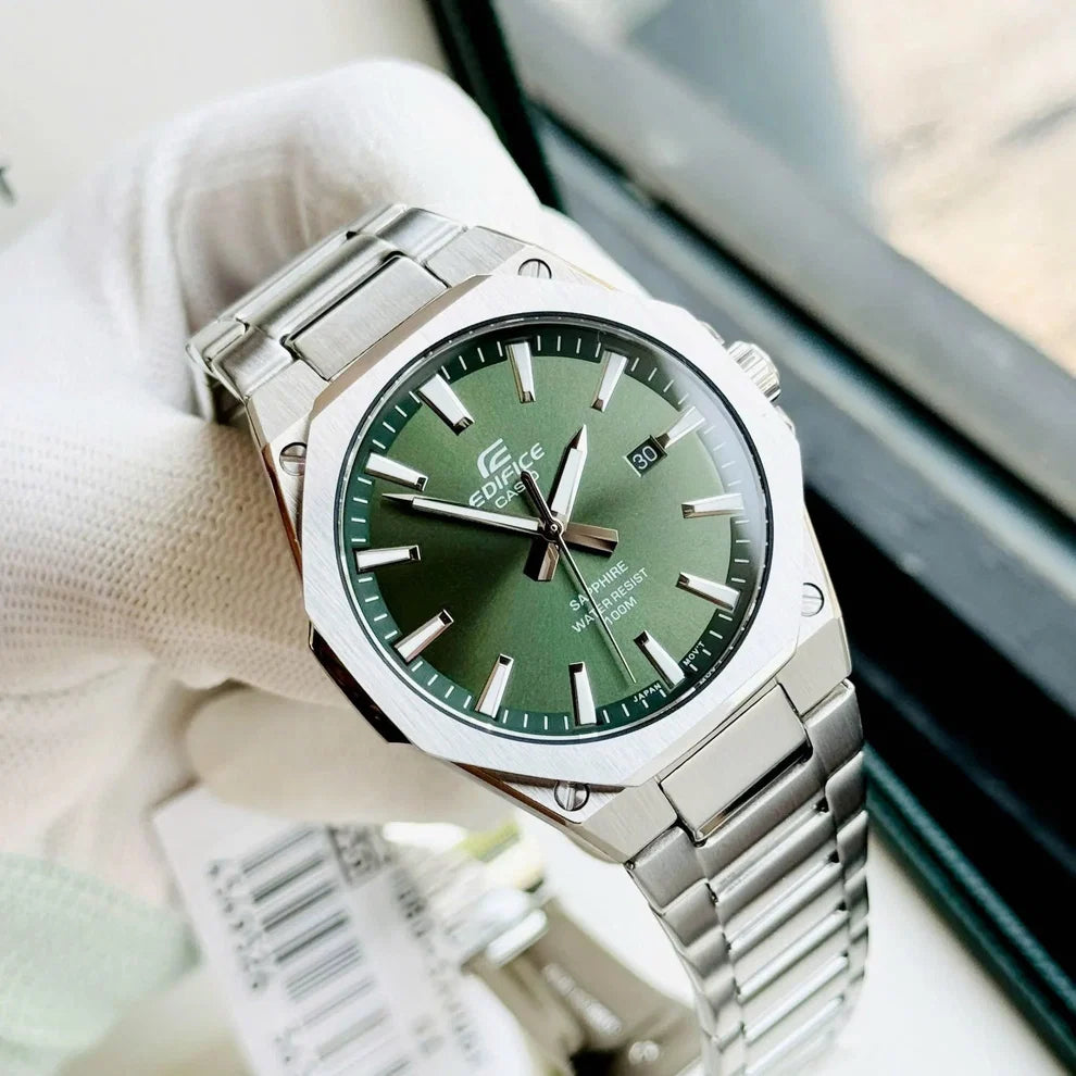 Casio Edifice Stainless Steel Vert Dial Quartz 100M