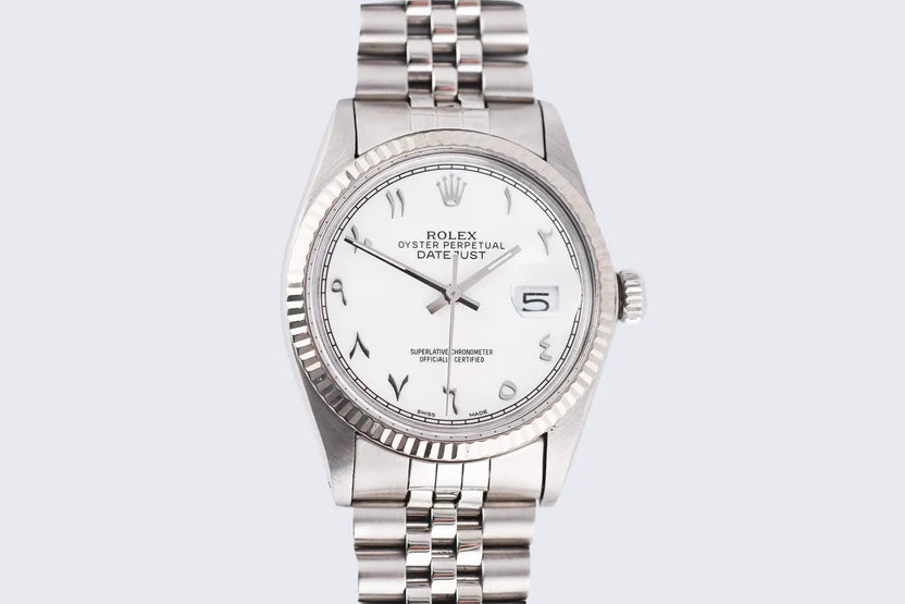 Rolex Datejust 36mm  Custom White Arabic Dial