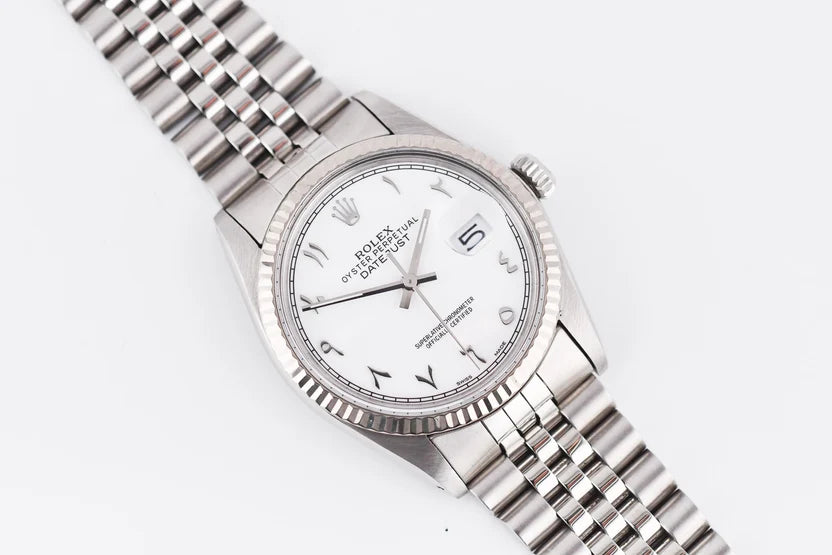 Rolex Datejust 36mm  Custom White Arabic Dial