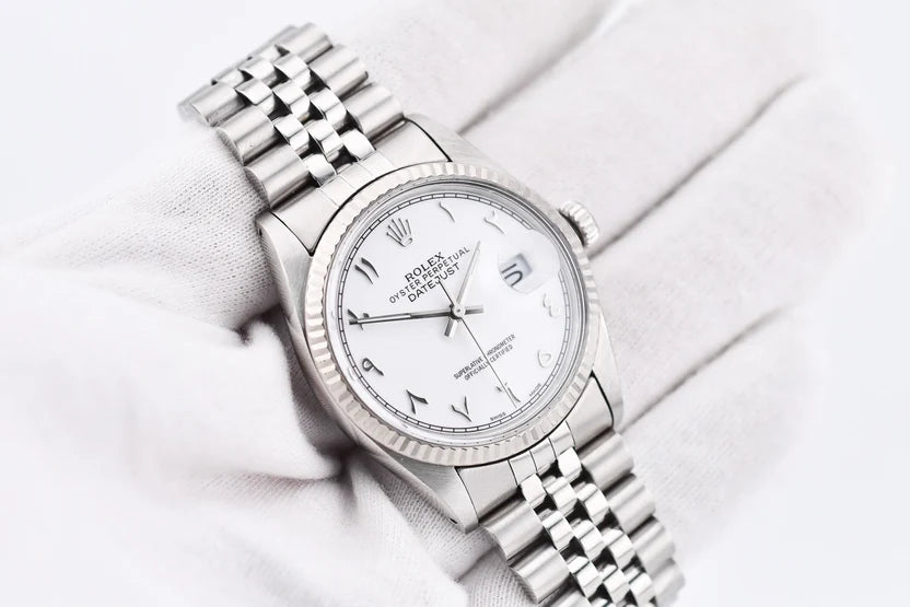 Rolex Datejust 36mm  Custom White Arabic Dial
