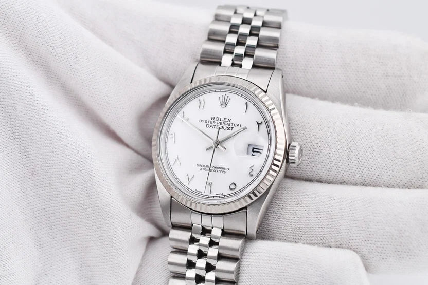 Rolex Datejust 36mm  Custom White Arabic Dial