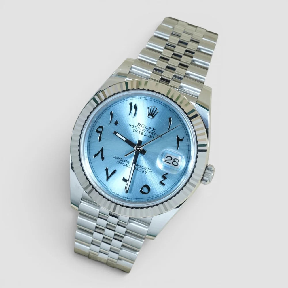 Datejust 41mm Ice Blue Arabic Dial Custom