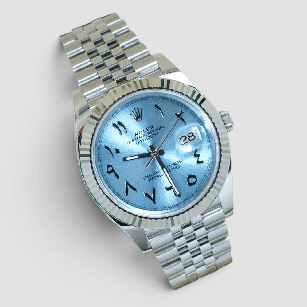 Datejust 41mm Ice Blue Arabic Dial Custom