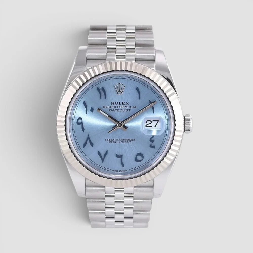 Datejust 41mm Ice Blue Arabic Dial Custom