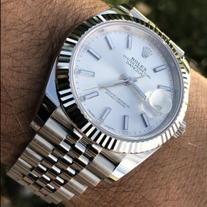 ROLEX Montre Datejust 41 Blanc Jubilé Pour Homme
