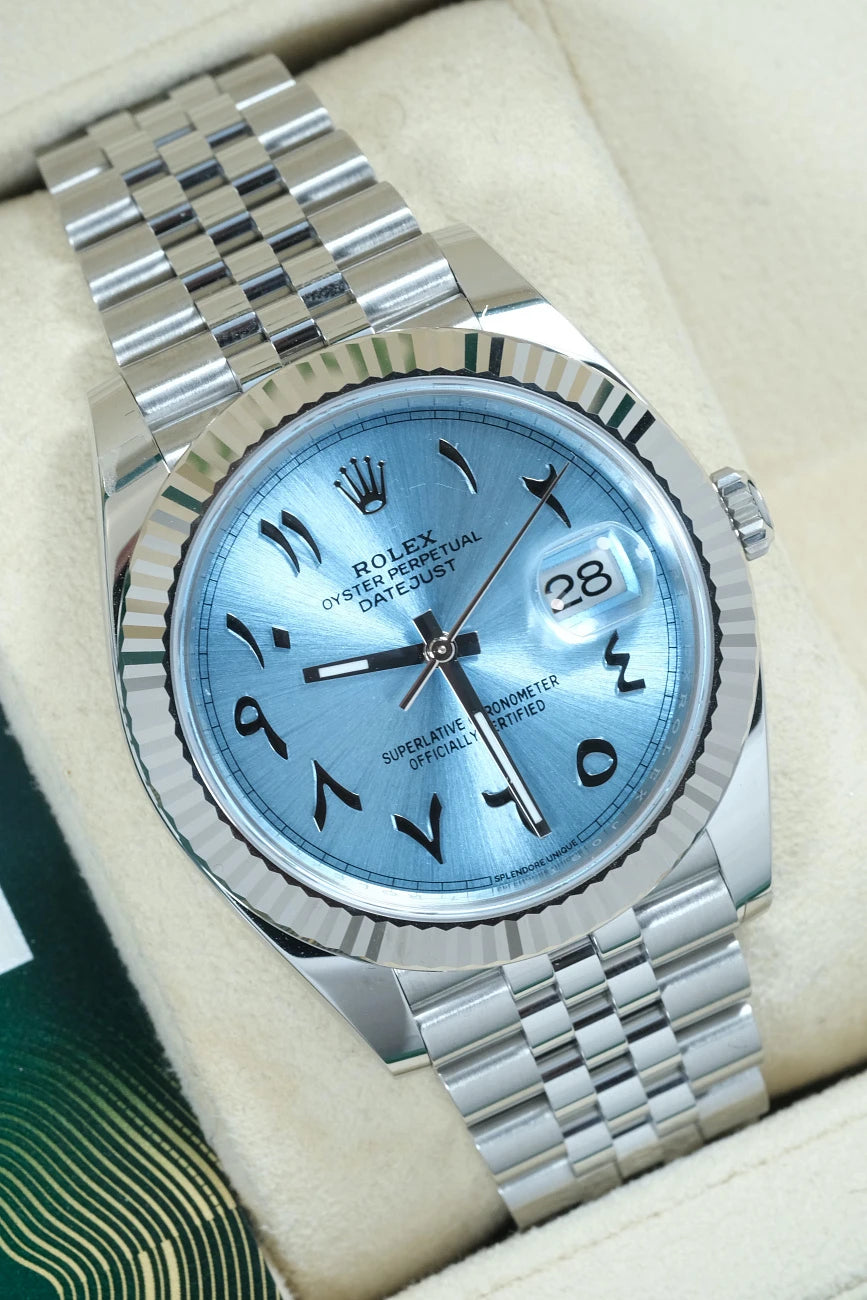 Datejust 41mm Ice Blue Arabic Dial Custom